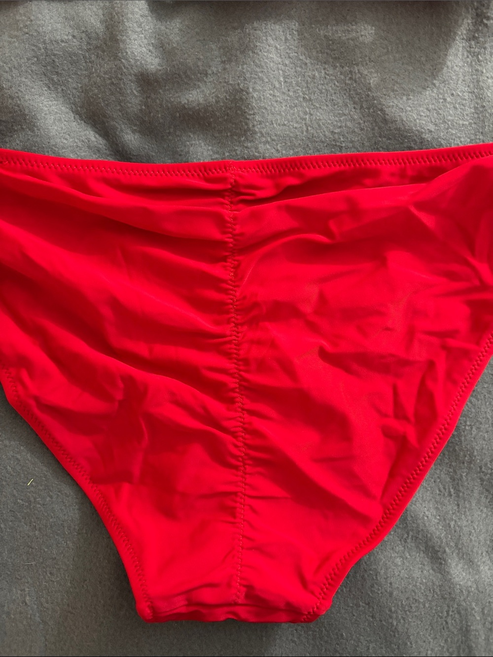 Shekini XL Red String Triangle Bikini Set NWT Tie Side Ruched Swimwear - Picture 8 of 8